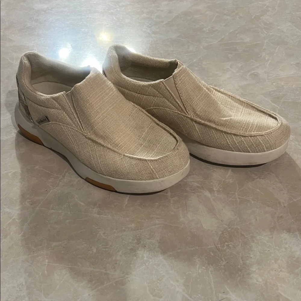 Men's Beige Slip-On Loafers